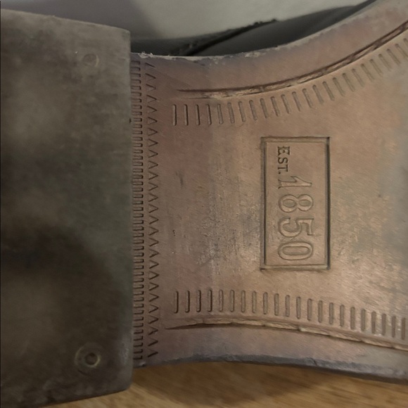 8.5 M Johnston & Murphy Black Leather Boot Shoes Waterproof J&M Flex Sheepskin - Picture 8 of 8